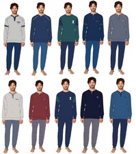 IRGE Pigiama Uomo Caldo cotone