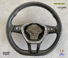 Volante Volkswagen UP vw PELLE NERO ORIGINALE COMANDI Sterzo Manubrio Auto kit