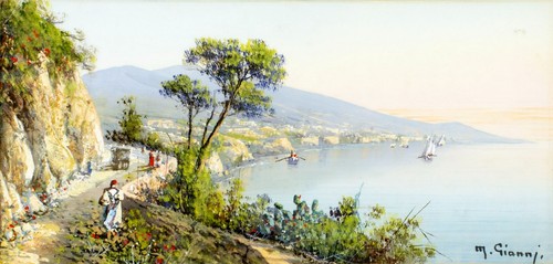Michele gianni - michele, (italia,19/20c)