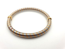 CARTIER SILVERIUM RESSORT Bracciale Rigido Oro 18kt e Acciaio - 1980s