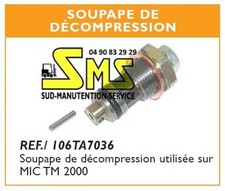 CLAPET SOUPAPE DE