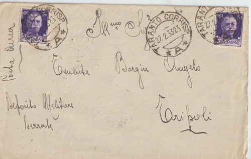 1933 lettera posta aerea da - lettera,