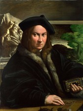 Dipinto olio parmigianino -