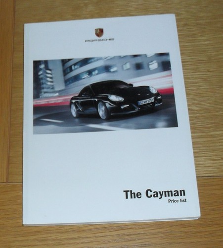 Porsche cayman depliant - cayman,