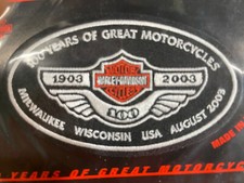 Toppa 5" Harley Davidson Motorcycles 100° Anniversario Ovale Milwaukee 2003