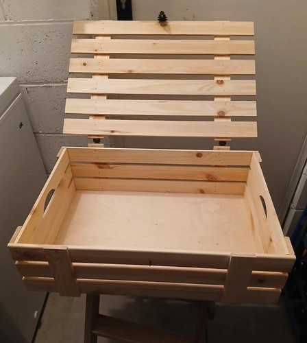 Fatto mano baule legno - baule, in