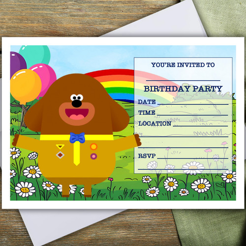 Inviti festa hey duggee - hey,