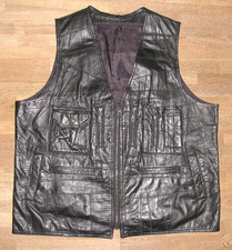 Uomo- Gilet IN Pelle/Outdoor