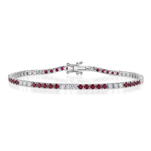 Diamante rubino braccialetto - rubino,