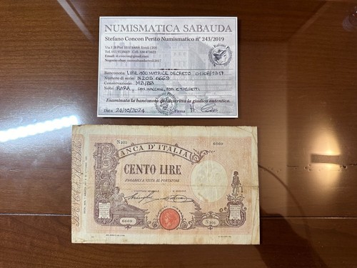 Regno italia lire 100 - regno,