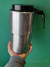 GRANDE CAFFETTIERA FRANCESE SEB VINTAGE ACCIAIO INOX 18/10 COMPLETA. BJ89