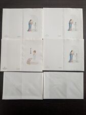 LOTTO BIGLIETTI INVITO COMUNIONE CRESIMA  CARTONCINO  VINTAGE