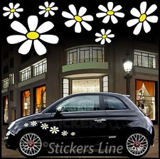 Adesivi margherite per auto - adesivi,