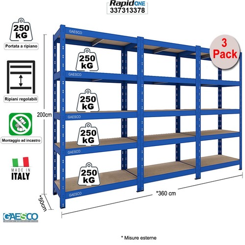 Scaffale metallo per casa - metallo,