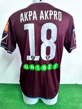 MAGLIA SALERNITANA MATCH WORN INDOSSATA SHIRT JERSEY CAMISETA 2018/2019 COA