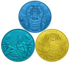 ISOLE SALOMONE $1 2018 Titanio Mitologia greca - Prometeo, Atlante e Oceano (3)