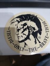 ADESIVO DIESEL ONLY THE BRAVE INDIANO IROCHESE JEANS ABBIGLIAMENTO @ VINTAGE @