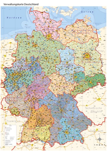Deutschlandkarte - , (politisch)