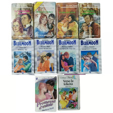 Lotto stock 10 libri romanzi rosa collezione BlueMoon racconti erotici romantici