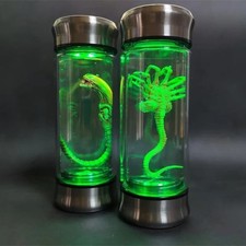Alien Glow Jar Xenomorph Specimen Facehugger Embryo Glass Jar Movie Prop Replica