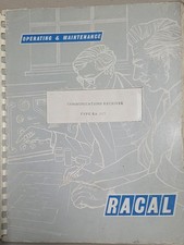 RACAL RA117 HF RICEVITORE COMUNICAZIONI OPERATORI MANUALE ORIGINALE