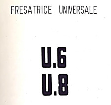 Rigiva U6 U8 fresatrice Manuale uso e manutenzione PDF V6 V8