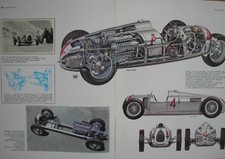 AUTO UNION 1936 SPACCATO BRUNO BETTI ENCICLOPEDIA MILLERUOTE 1973