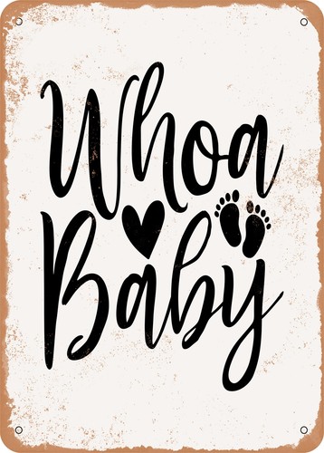 Insegna metallo whoa baby - insegna,