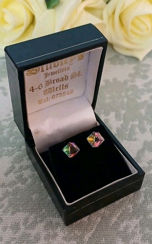 Orecchini cubo aurora boreale