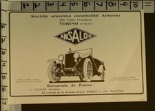 1925 ANSALDO AUTO MEMORABILIA