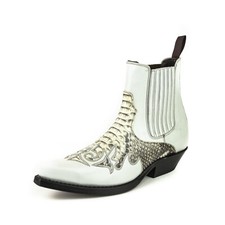 2500 Mayura Boots Stivaletti Bianco Hueso Pitone Bianco Stivali da Cowboy