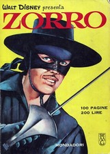 [323] ZORRO WALT DISNEY PRESENTA ed. Mondadori 1966 n. 4 stato Ottimo