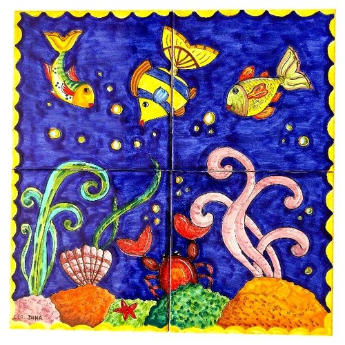 Pannello ceramica con - ceramica,