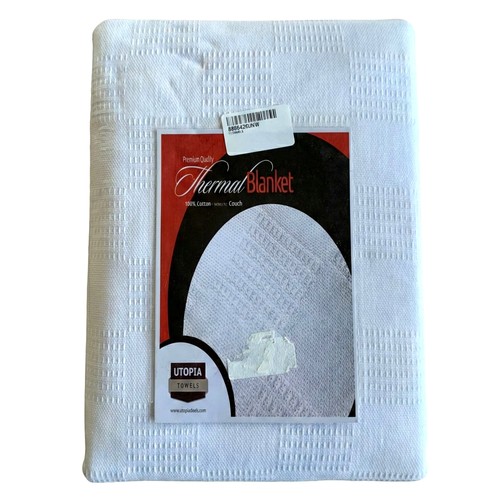 Coperta termica cotone bianco