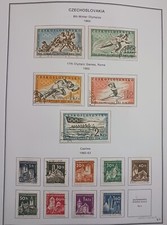 CECOSLOVACCHIA - 1960 - 63 - LOTTO FRANCOBOLLI SU PAGINA ALBUM - USATI