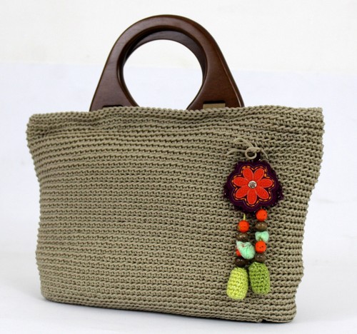 Borsa beige fatta mano - beige,