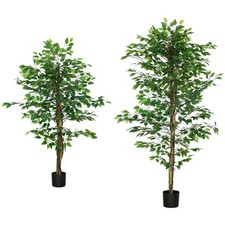 HOMCOM Pianta Finta di Ficus