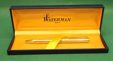Vintage Waterman Penna a sfera Oro con Scatola Blu originale