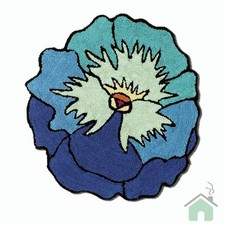 Missoni  Home Bagno Tappeto Parma Fiore Turchese blu var5 pesante