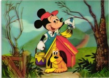 WALT DISNEY - 3D Lenticular - TOPOLINO, Mickey Mouse - PLUTO - NV - #229