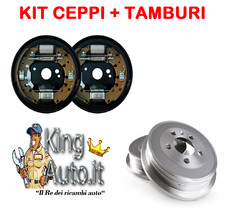 KIT FRENO GANASCE POSTERIORE COMPLETO + TAMBURI FIAT GRANDE PUNTO 1.3 MJET 90CV