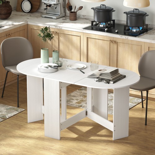 Homcom tavolo cucina ovale - homcom, da
