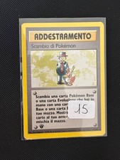 SCAMBIO DI POKEMON 77/102 PRIMA 1 EDIZIONE SET BASE CARTA POKEMON ITA