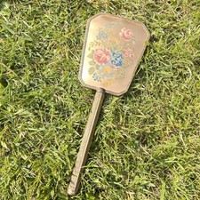 Vintage Hand Mirror Floral
