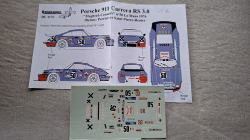 Decals porsche 911 carrera - carrera, rs