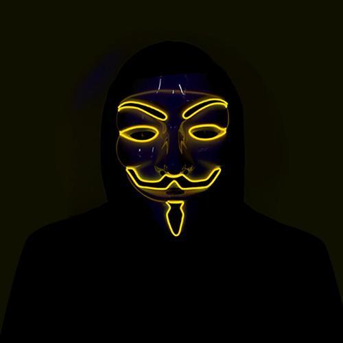 Maschera anonymous luce - maschera,