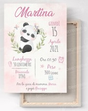Quadro nascita 30x40 bambina - quadro,