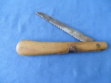 ANTICO UTENSILE AGRICOLO-SEGHETTO DA POTA RICHIUDIBILE MARCATO DUE BUOI -MANIAGO