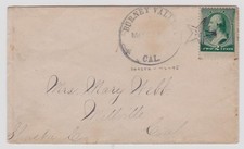 Scarsa Burney Valley Shasta County a Millville blu doppia stella fantasia annullo