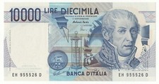 10000 LIRE VOLTA DECR 1984